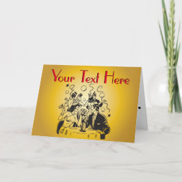 パーティーの時間大晦日のヴィンテージのレトロ シーズンカード