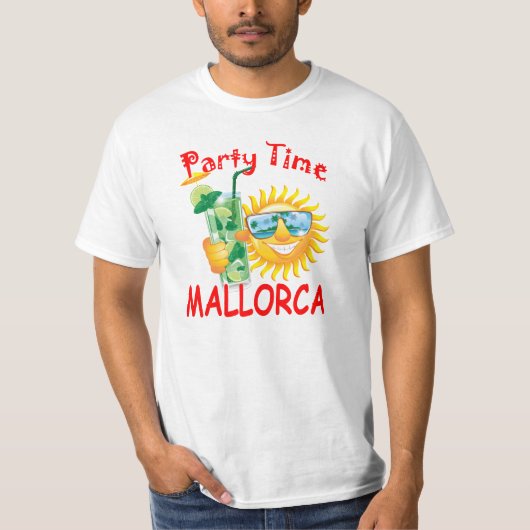 パーティーの時間Mallorca Tシャツ (正面)