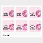 パーティーの最後のディスコのお土産 スクエアシール (シート)