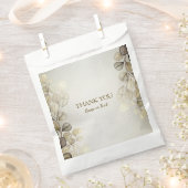 パーティーの水色ゴールデンユーカリの葉の光沢 フェイバーバッグ (クリップ留めされた状態)