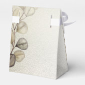 パーティーの水色ゴールデンユーカリの葉の光沢 フェイバーボックス (裏面サイド)