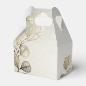 パーティーの水色ゴールデンユーカリの葉の光沢 フェイバーボックス (裏面サイド)