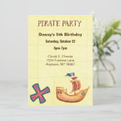 パーティーの海賊バージョン 招待状 (スタンド正面)