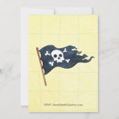 パーティーの海賊バージョン 招待状 (裏面)