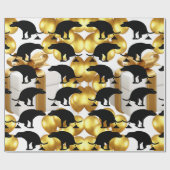 パーティーの笑わされるたこ犬 ラッピングペーパー (フラット)