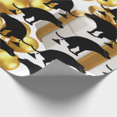 パーティーの笑わされるたこ犬 ラッピングペーパー (角)