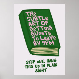 パーティーの終わり方をユーモアで ポスター