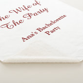 パーティーの花嫁の名前と日付 シェルパブランケット (3/4)