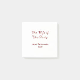 パーティーの花嫁の名前と日付 ポストイット