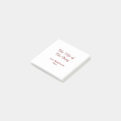 パーティーの花嫁の名前と日付 ポストイット (アングル)