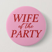 パーティーの花嫁の妻 ブライズメイドボタン 缶バッジ (正面)
