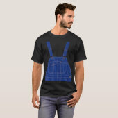 パーティーの衣装 – 全体的にYeに印刷された青い色 Tシャツ (正面フル)
