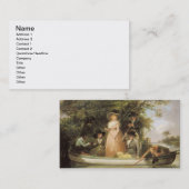 パーティーの角度(キャンバスの油) 名刺 (正面/裏面)