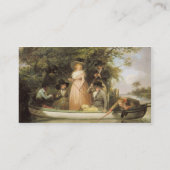 パーティーの角度(キャンバスの油) 名刺 (裏面)