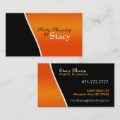 パーティーの計画の名刺 名刺 (正面/裏面)