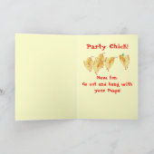 パーティーの誕生日！ カード (内部)