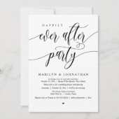 パーティーの駆け落ちモダン後結婚の幸せ 招待状 (正面)