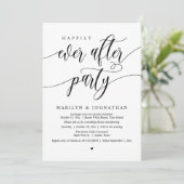 パーティーの駆け落ちモダン後結婚の幸せ 招待状 (スタンド正面)