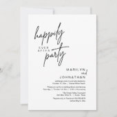 パーティーの駆け落ち結婚夕食の後で幸せに 招待状 (正面)