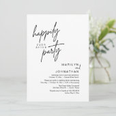 パーティーの駆け落ち結婚夕食の後で幸せに 招待状 (スタンド正面)