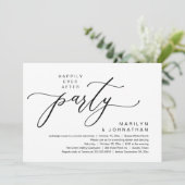 パーティーの駆け落ち結婚夕食の後で幸せに 招待状 (スタンド正面)