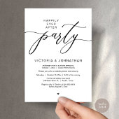 パーティーの駆け落ち結婚夕食の後で幸せに 招待状
