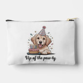 「パーティーのVIP」犬の誕生日 アクセサリーポーチ (裏面)