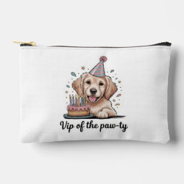 「パーティーのVIP」犬の誕生日 アクセサリーポーチ