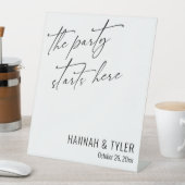 パーティーはここからシンプル始まエレガントるシンプル 台座サイン (インサイチュ)