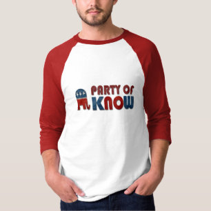 パーティーはのおもしろいなGOPを知っています Tシャツ