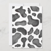 パーティーは牛の家ま来で | 誕生日パーティー 招待状 (裏面)