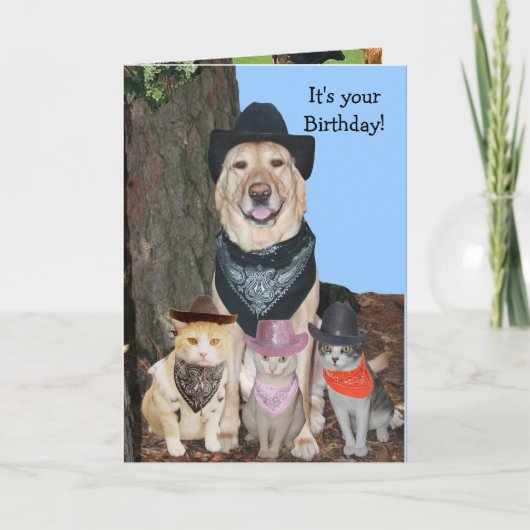 パーティーは牛の家来まで! カード (正面)