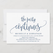 パーティーは続く、結婚の駆け落ちお祝い 招待状 (正面)
