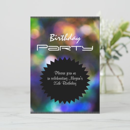 パーティーは誕生日のパーティの招待状をつけます 招待状 (スタンド正面)