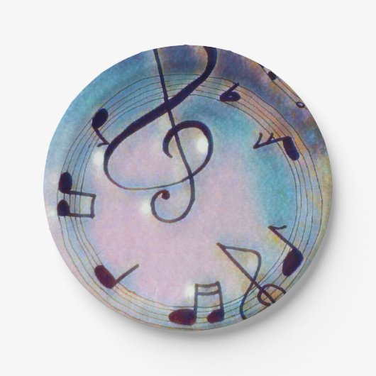 パーティーは音楽をめっきします ペーパープレート (正面)