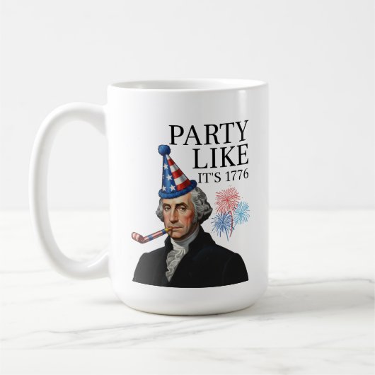 パーティーは1776年みたいに コーヒーマグカップ (左)