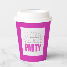 パーティーは2色のピンクの白