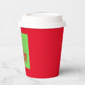 パーティーは2色の緑の赤 紙コップ (左)