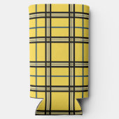 パーティーは90年代の黄色い格子状の誕生日のような スリム缶クーラー (裏面)