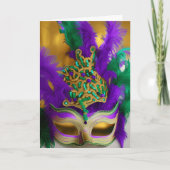 パーティーは？マルディグラスマスカレードメイク カード (正面)