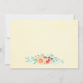 パーティーは、女の子のための2番目の誕生日を回す期日が来ている 招待状 (裏面)