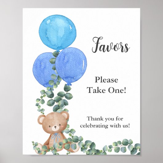 パーティーはOh Boy Bearバルーンユーカリを好む ポスター (正面)