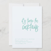 パーティーへのご招待 カクテル ハウスウォーミングパーティー 招待状 (正面)