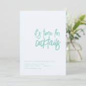 パーティーへのご招待 カクテル ハウスウォーミングパーティー 招待状 (スタンド正面)