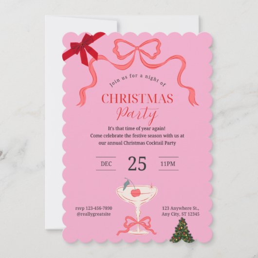 パーティーへの愛を表現しよう 招待状 (正面)