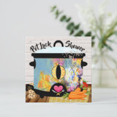 パーティーへの招待状（食事持ち寄り） 招待状 (スタンド正面)