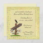 パーティーへの招待 友達歓迎 招待状 (正面/裏面)