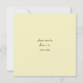 パーティーへの招待 友達歓迎 招待状 (裏面)