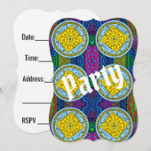 パーティーへの招待 招待状 (正面/裏面)