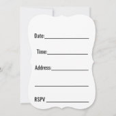 パーティーへの招待 招待状 (裏面)